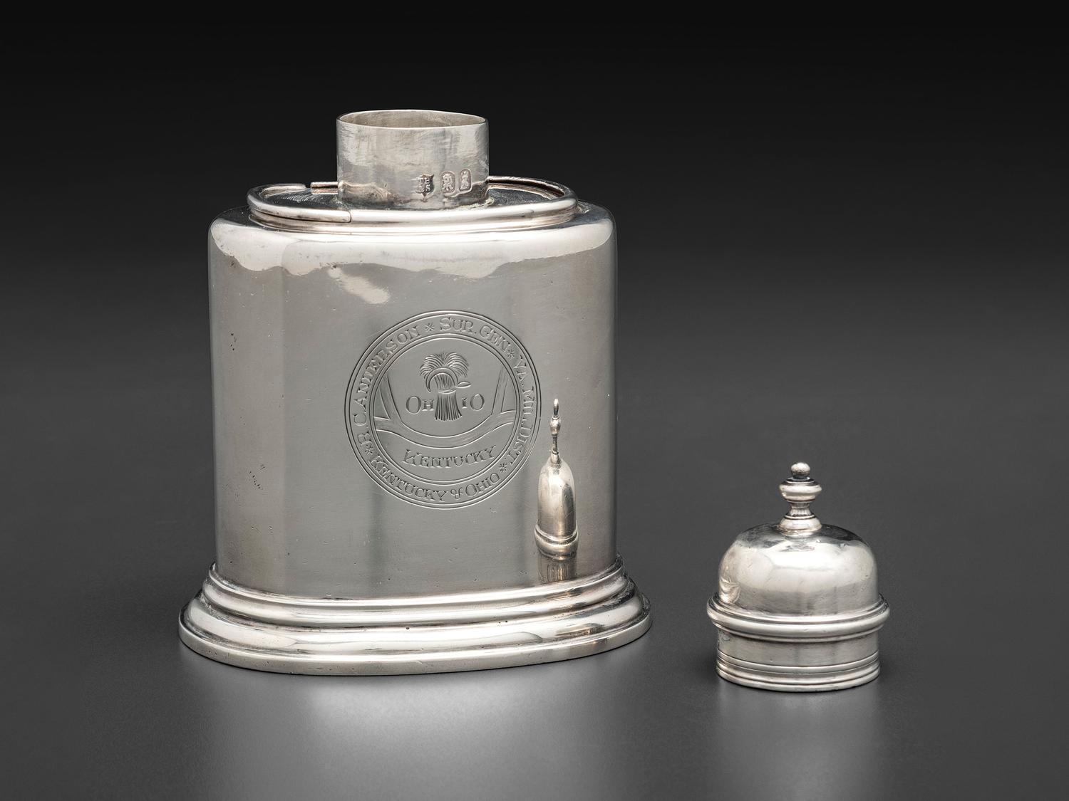 An English Silver Tea Caddy