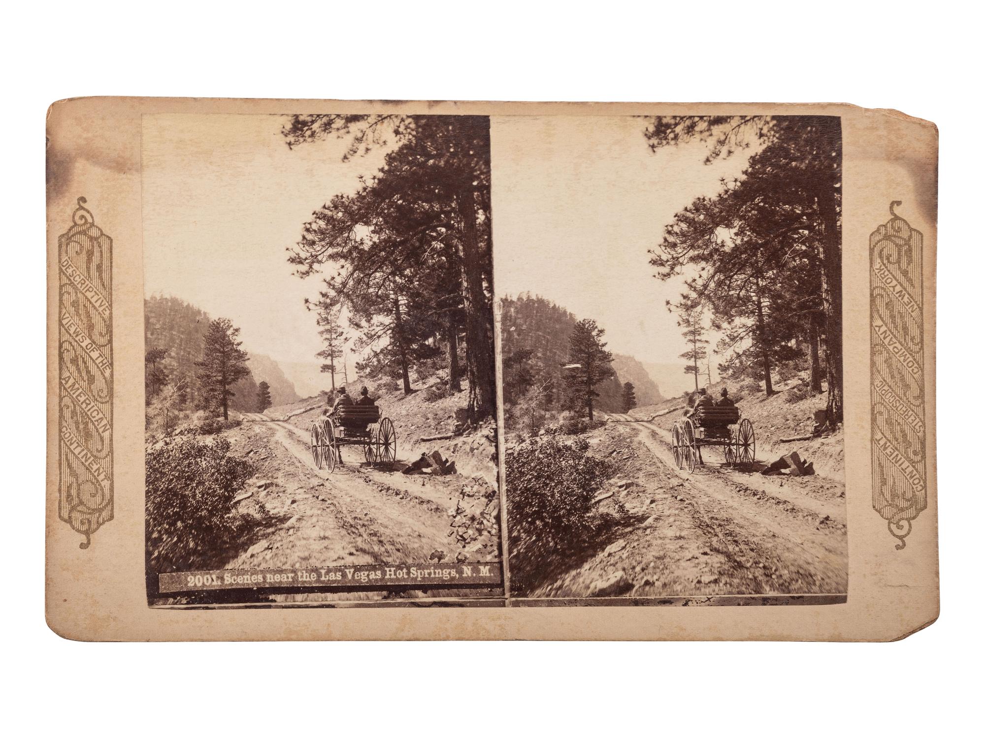 [EARLY PHOTOGRAPHY]. 12 stereoviews featuring scenes from Minnesota, Montana, New Mexico, and Utah.