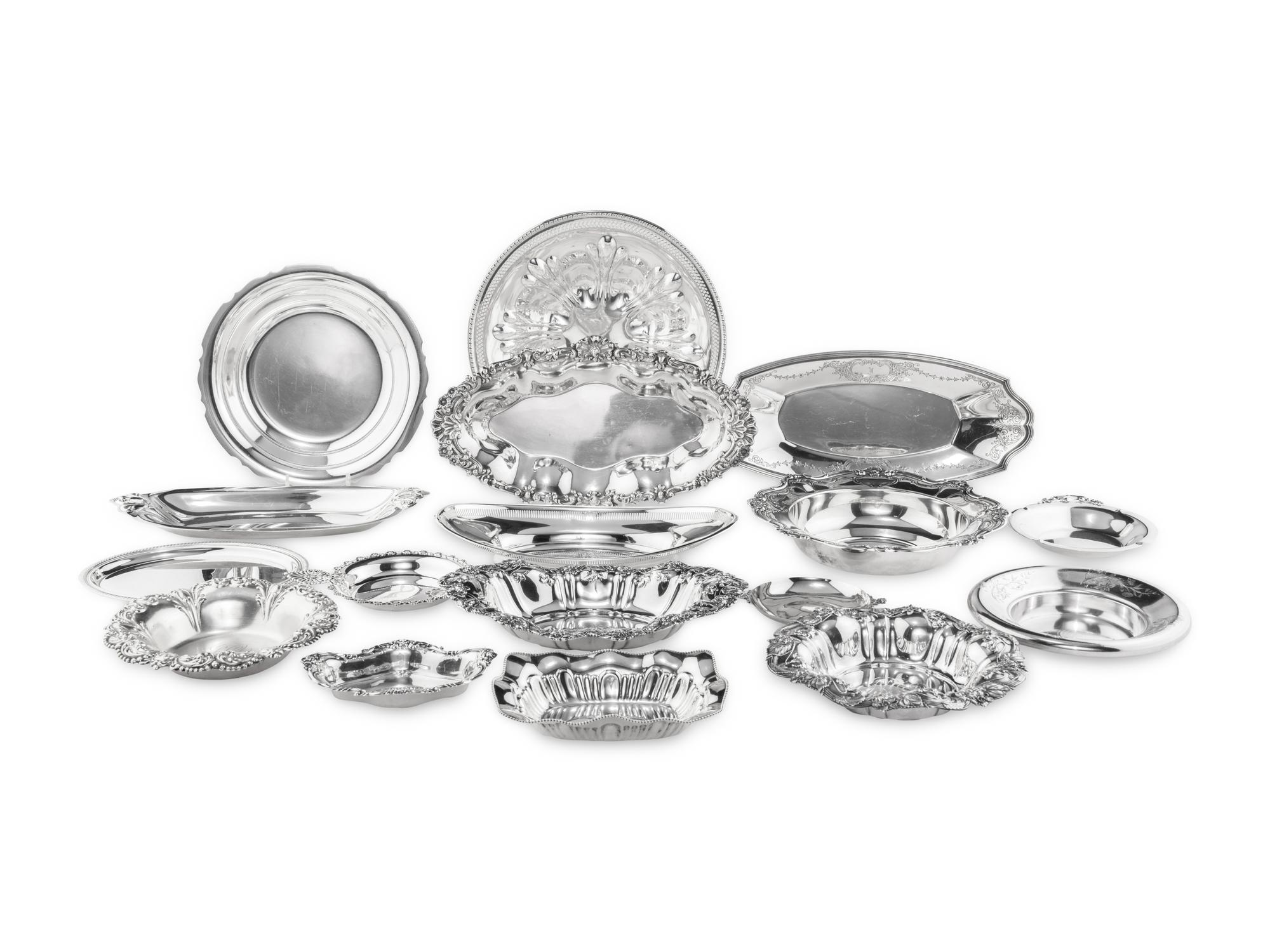 A Collection of American Silver Serving Dishes
