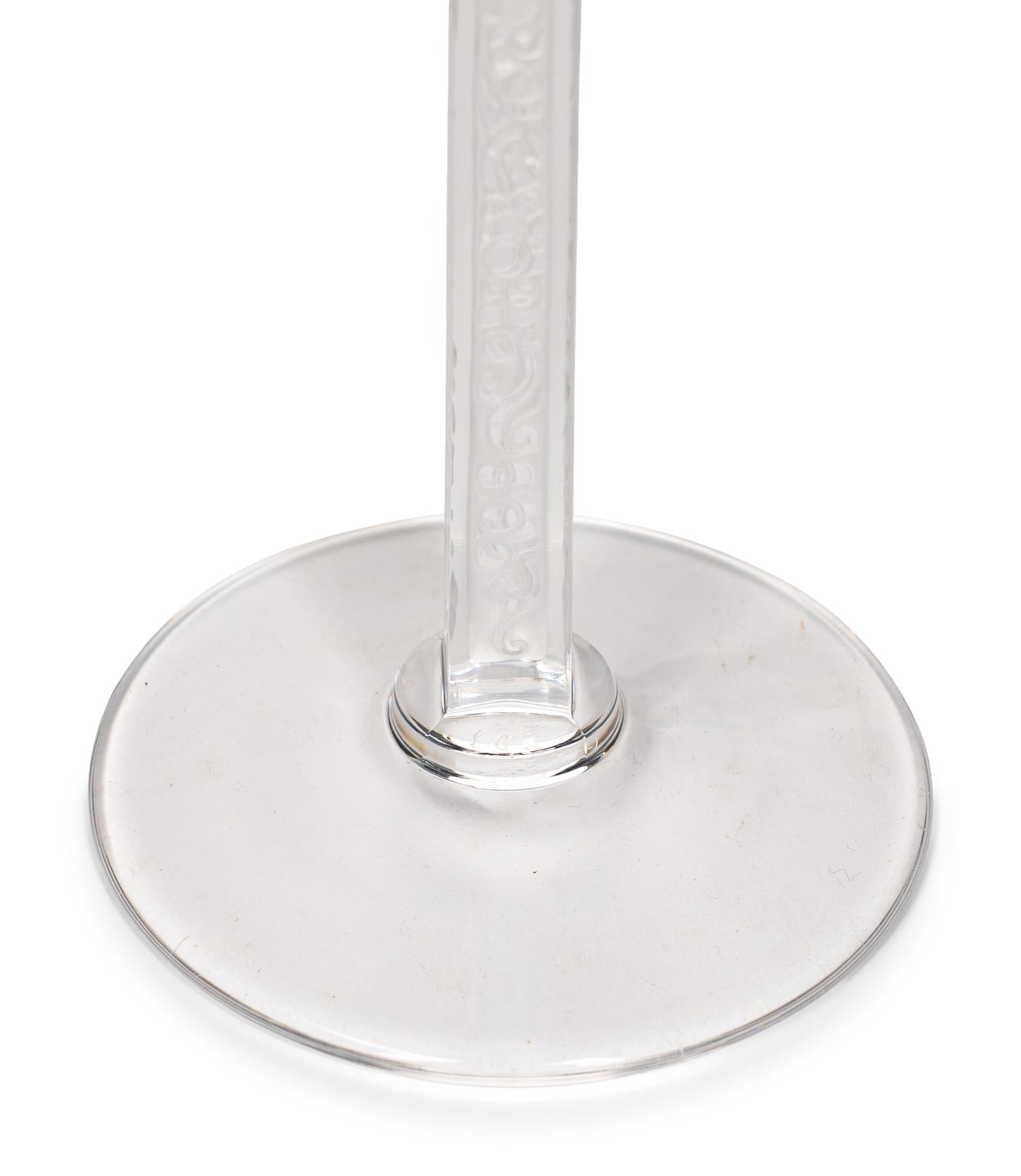A Group of Lalique Stemware