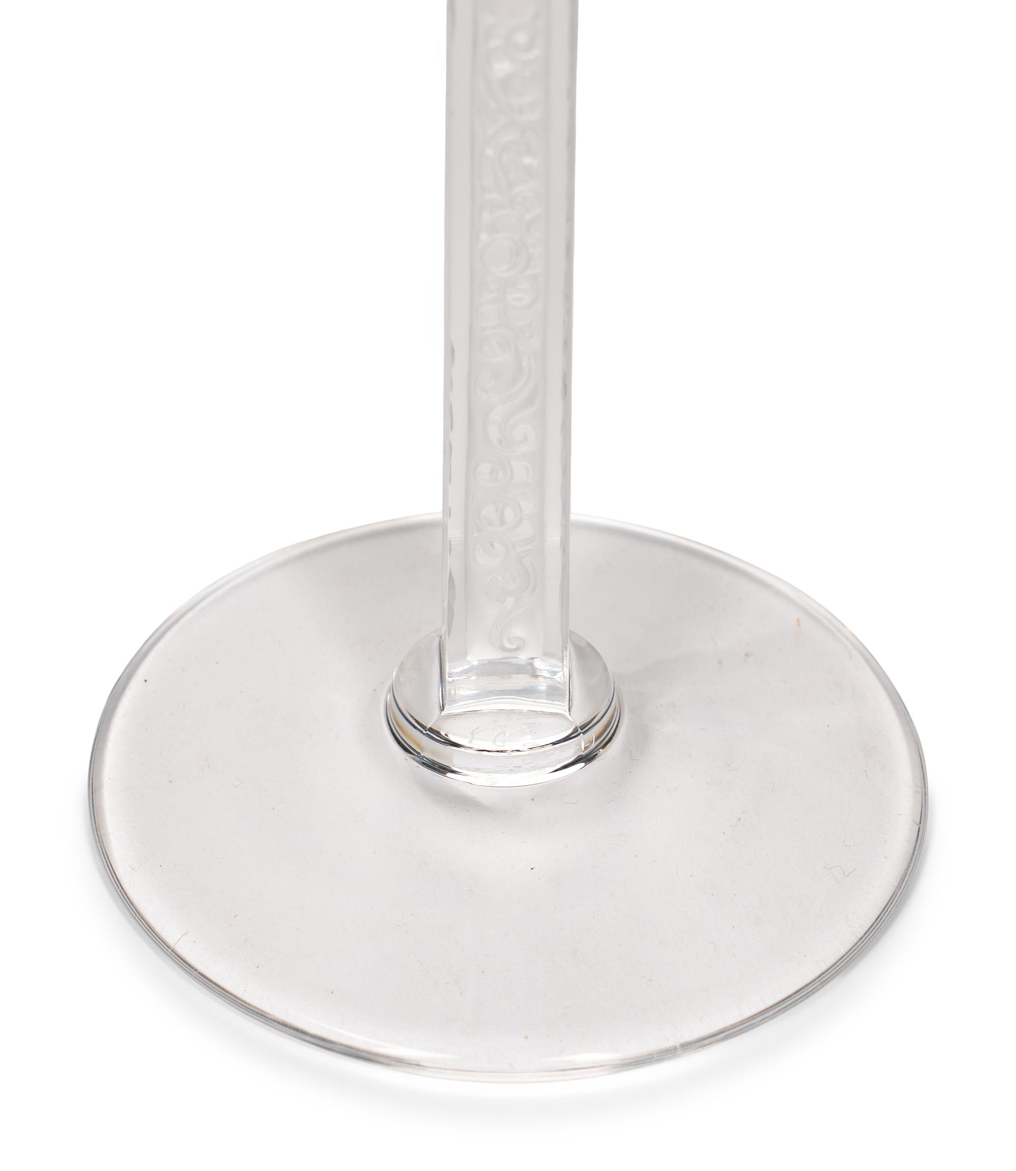 A Group of Lalique Stemware