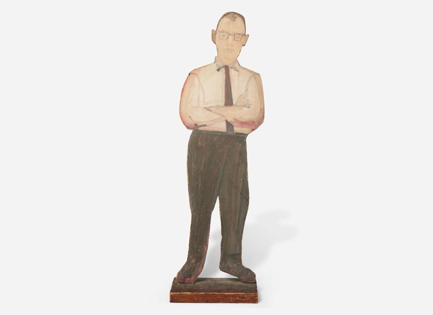 Alex Katz (American, b. 1927) - A Cutout of Philip Pearlstein