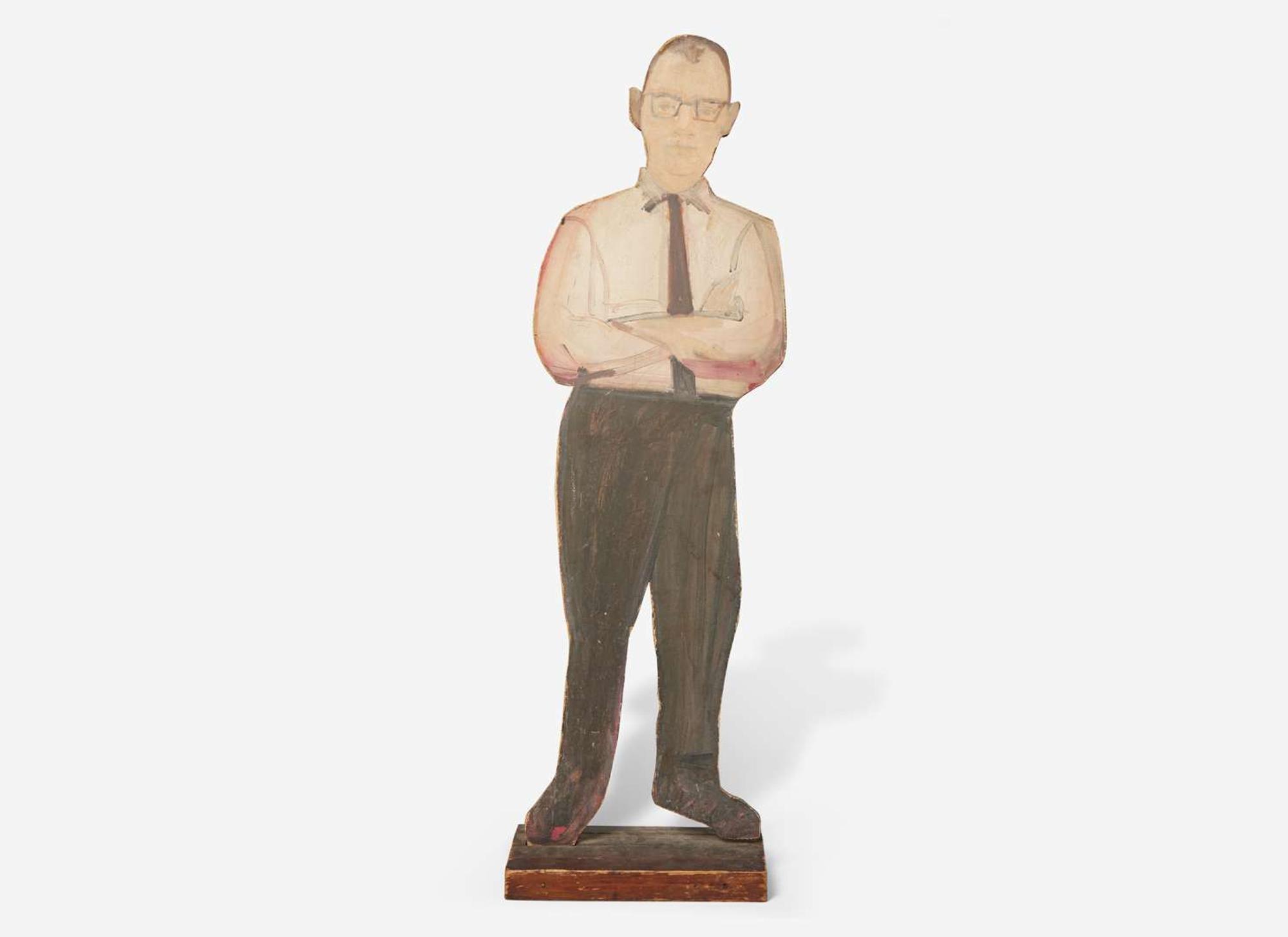 Alex Katz (American, b. 1927) - A Cutout of Philip Pearlstein