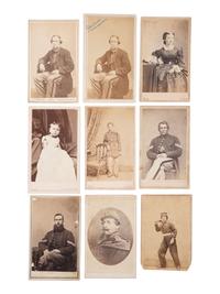 [CIVIL WAR]. Approx. 50 CDVs of Civil War generals and political figures.