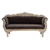 An Anglo-Indian Silvered Metal Repoussé Seating Suite