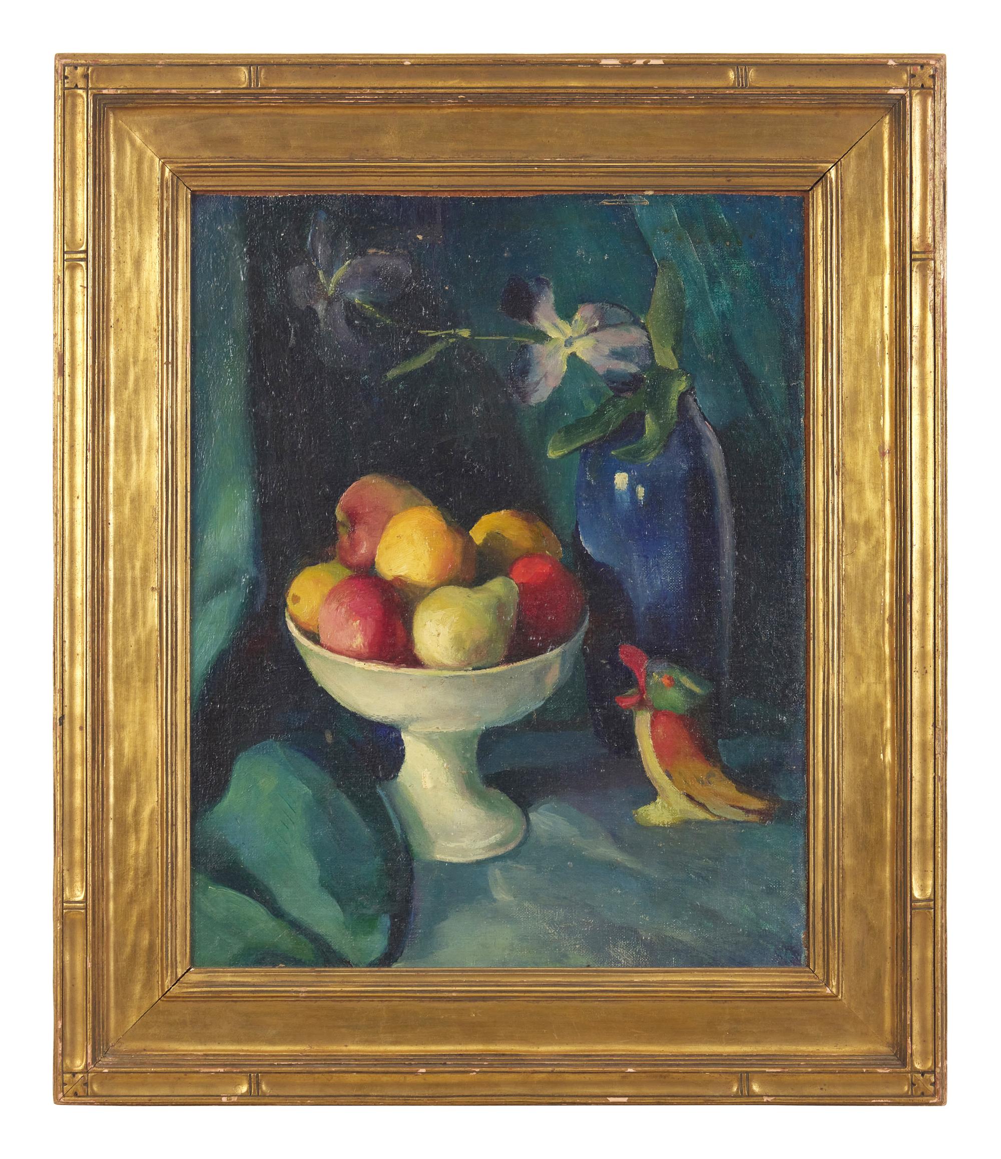 Still Life with Fruit and Parrot