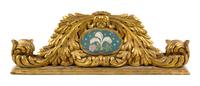 A Continental Giltwood Overdoor Panel Height 21 3/8 x width 57 3/4 inches. — 19TH CENTURY