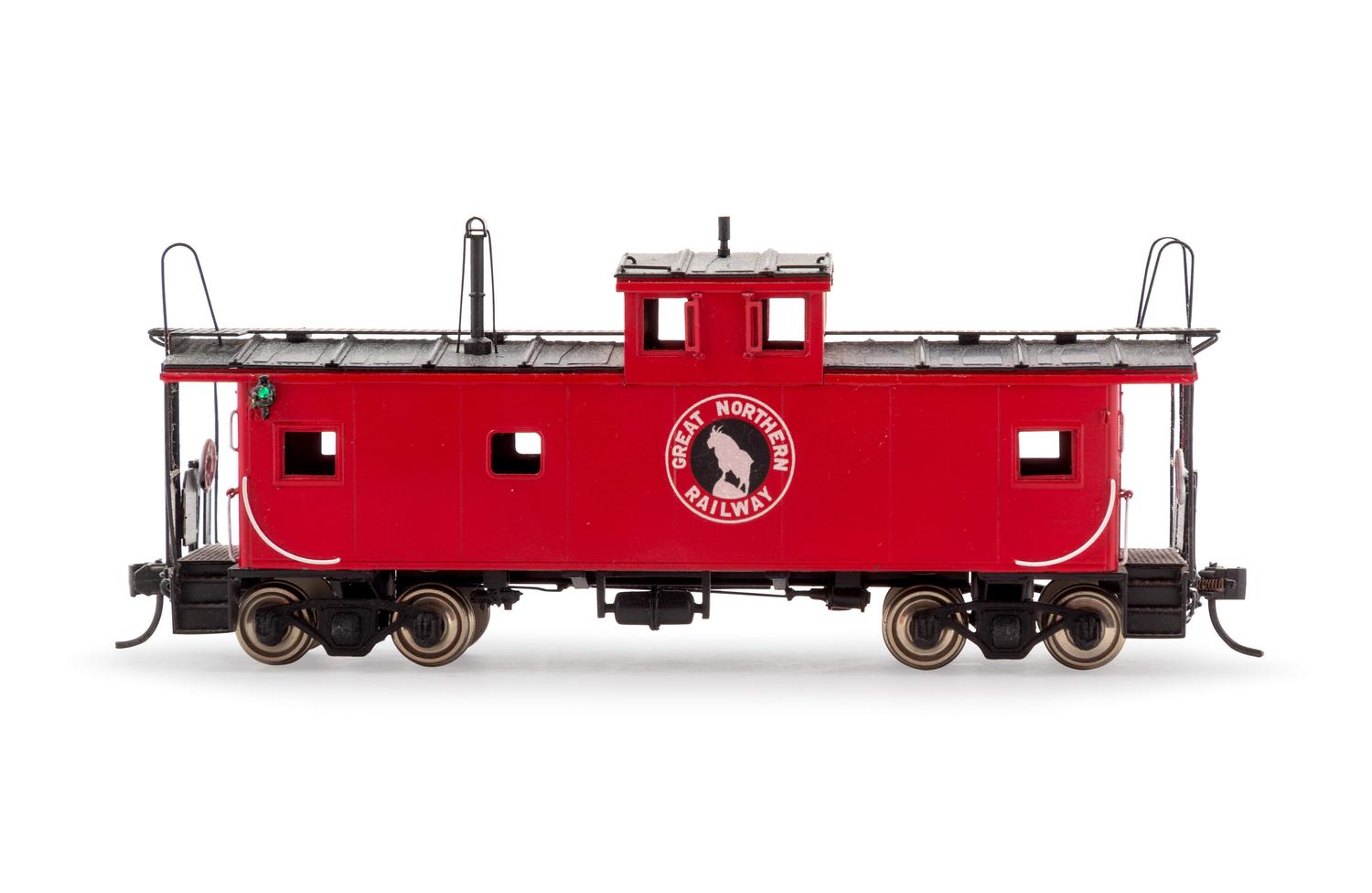 Two Polychrome Japanese HO-Gauge Great Northern Railroad Locomotives and Tenders
