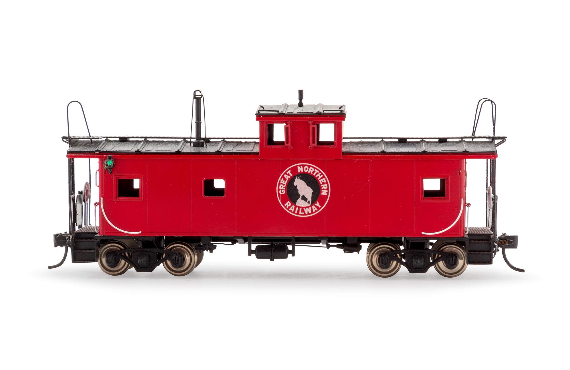 Two Polychrome Japanese HO-Gauge Great Northern Railroad Locomotives and Tenders