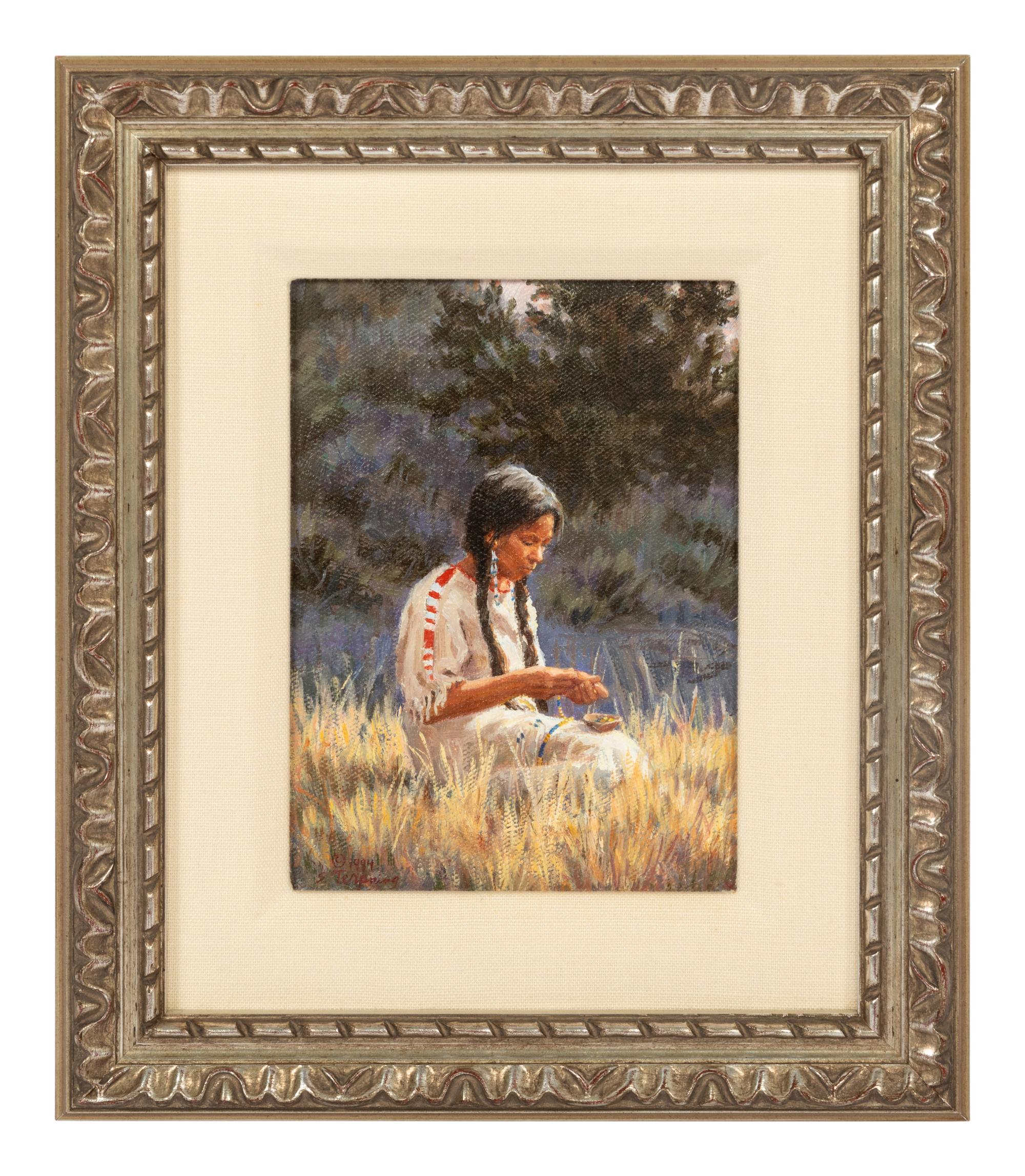 Stringing Beads , 1994