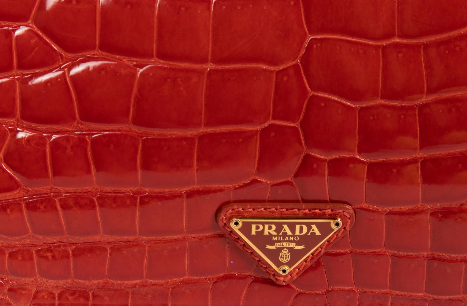 Prada Crocodile Clutch, 2010s