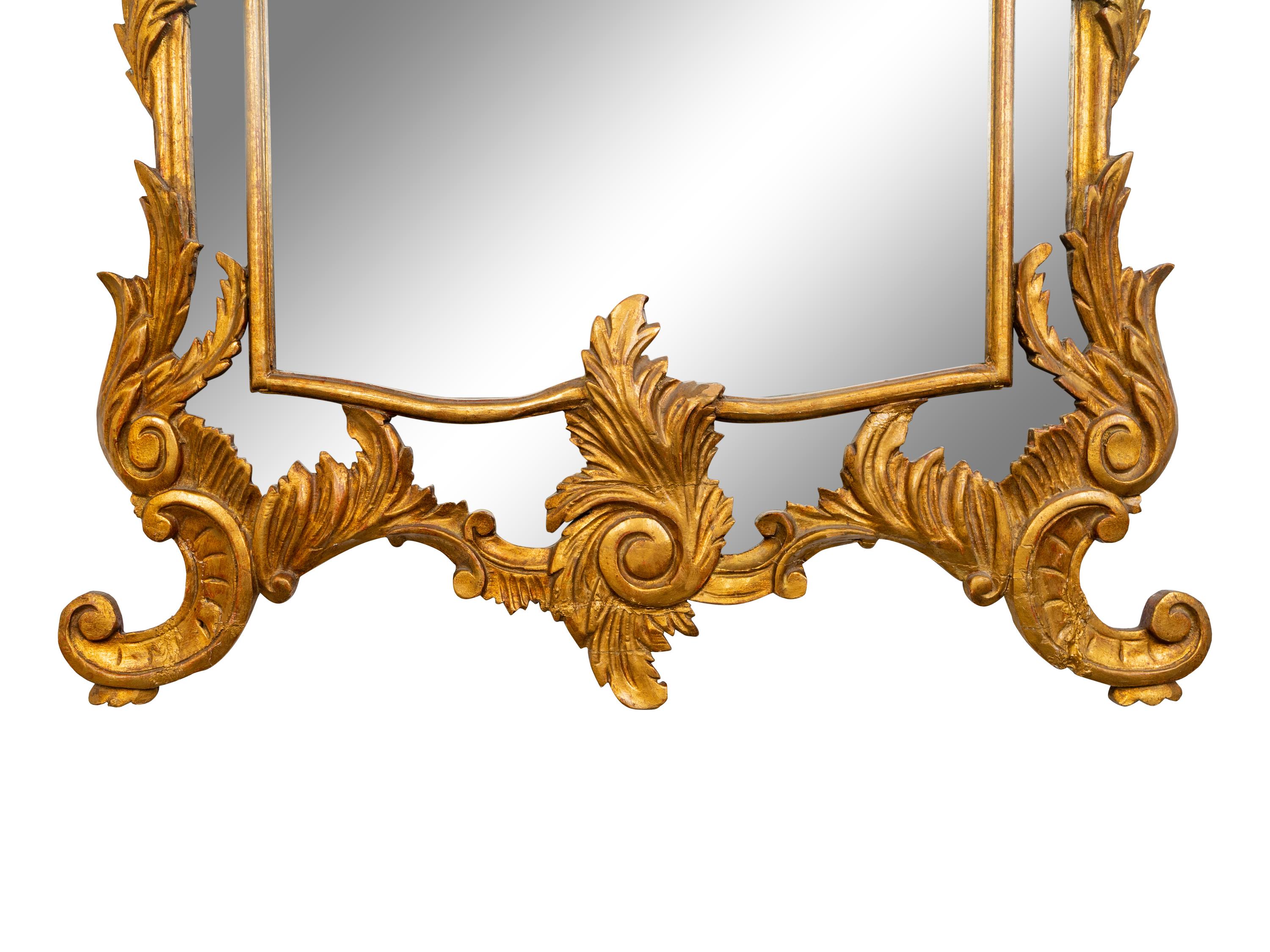 A Régence Style Giltwood Mirror