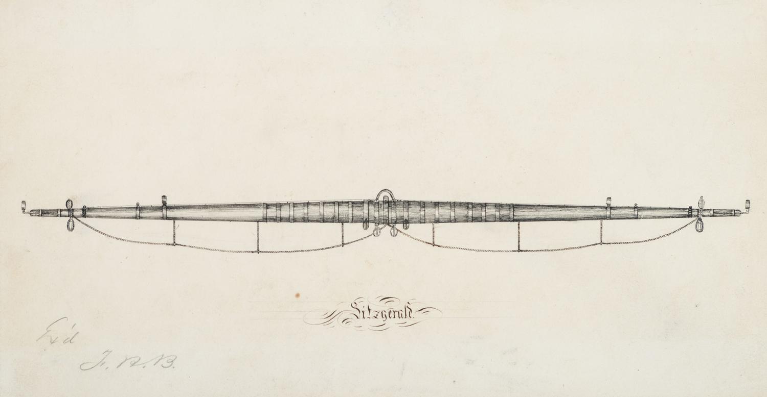 [CIVIL WAR]. A group of 10 pre-War drawings/sketches believed to be class art made at the Naval Academy, many identified to "Fitzgerald," incl. renderings of engines, devices, and a map.