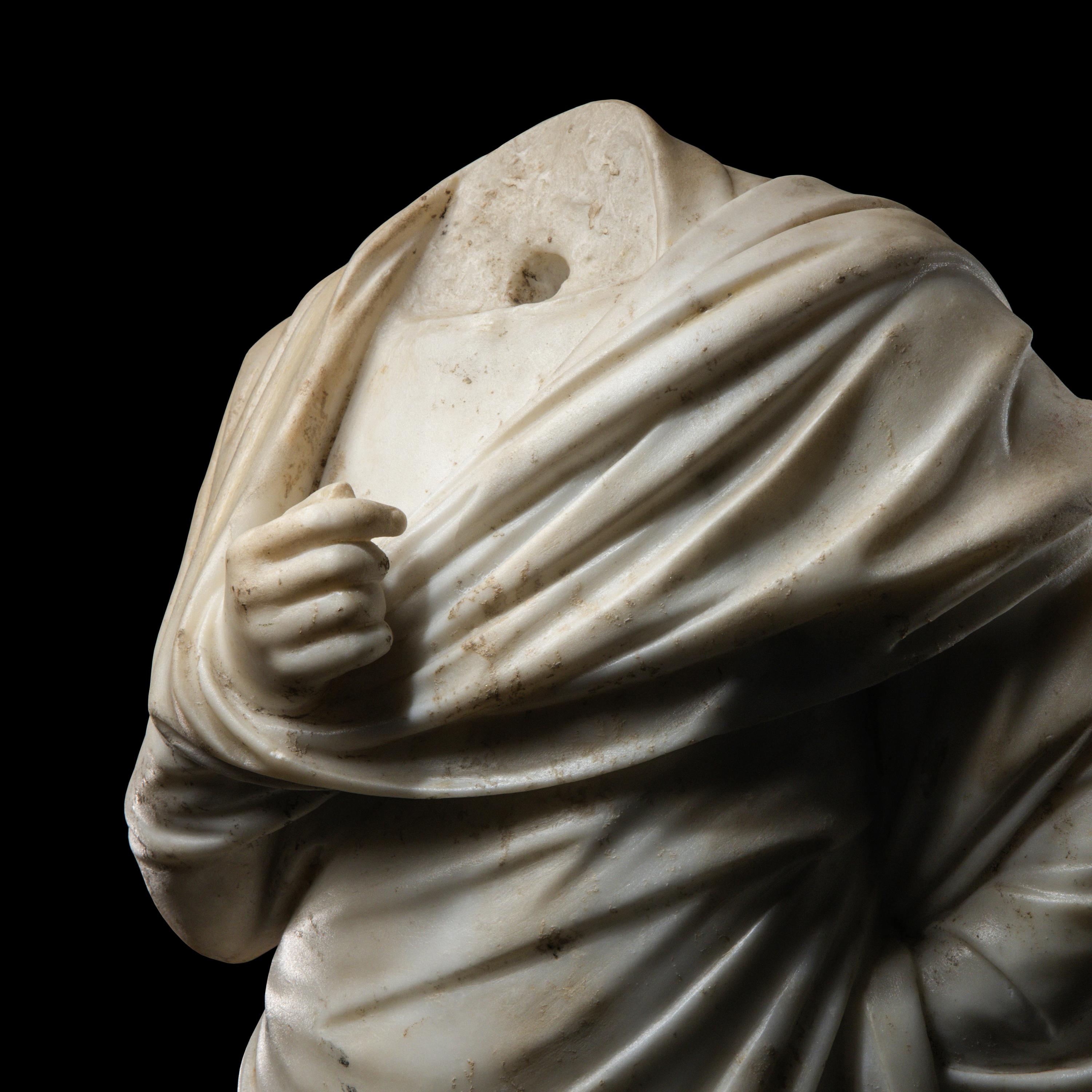 A Roman Marble Draped Torso