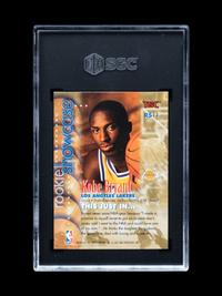 A 1996-97 Topps Stadium Club Rookie Showcase Kobe Bryant Rookie Basketball Card No. RS11 (SGC 9 MINT)