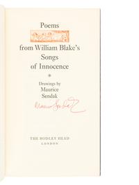 SENDAK, Maurice (1928-2012). Poems from William Blake's Songs of Innocence . London: Stellar Press for The Bodley Head, 1967.