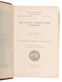 [HARVEY, Fred, his copies]. VOTH, Heinrich Richert (1855-1931). A group of four ethnographic works, comprising: