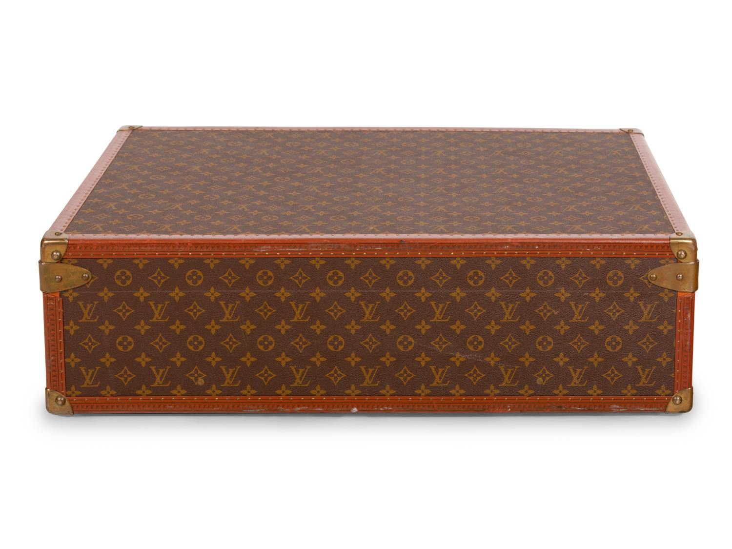 Louis Vuitton Alzer 75 Hard Side Suitcase in Monogram Canvas, Mid 20th Century