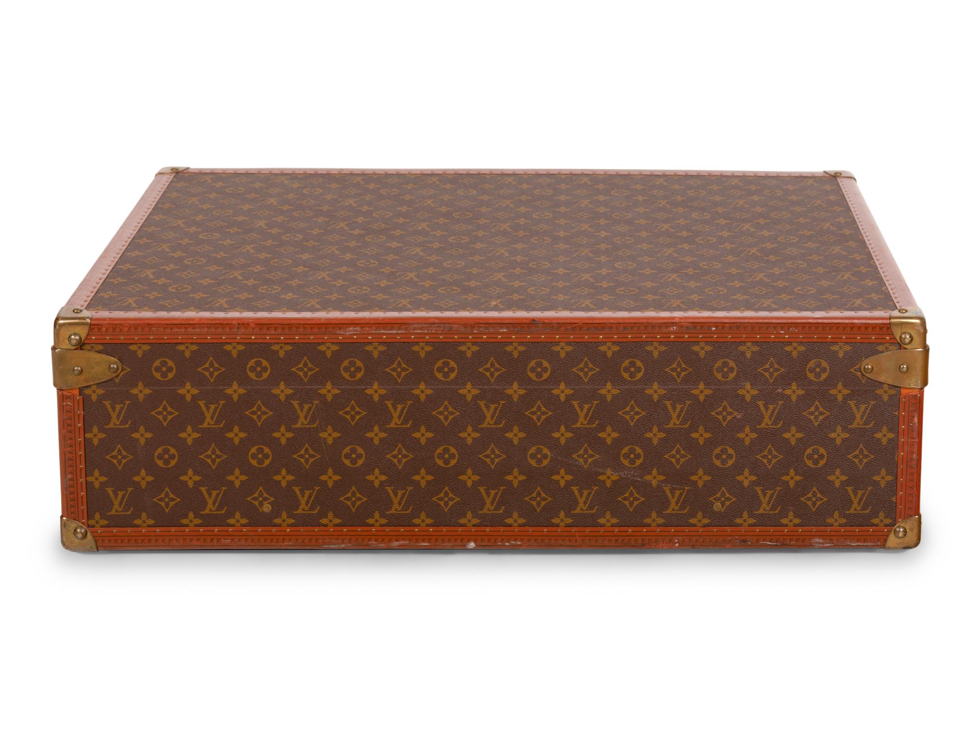 Louis Vuitton Alzer 75 Hard Side Suitcase in Monogram Canvas, Mid 20th Century