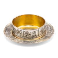An American Silver Children's Bowl and Underplate