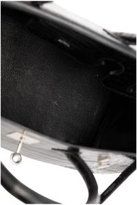 Hermès Birkin 35 in Shiny Black Porosus Crocodile, 2004