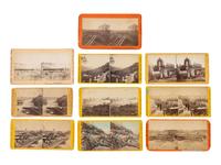 [CIVIL WAR]. A group of 10 stereoviews of Civil War forts and weaponry by BRADY, ANTHONY, and TAYLOR & HUNTINGON.
