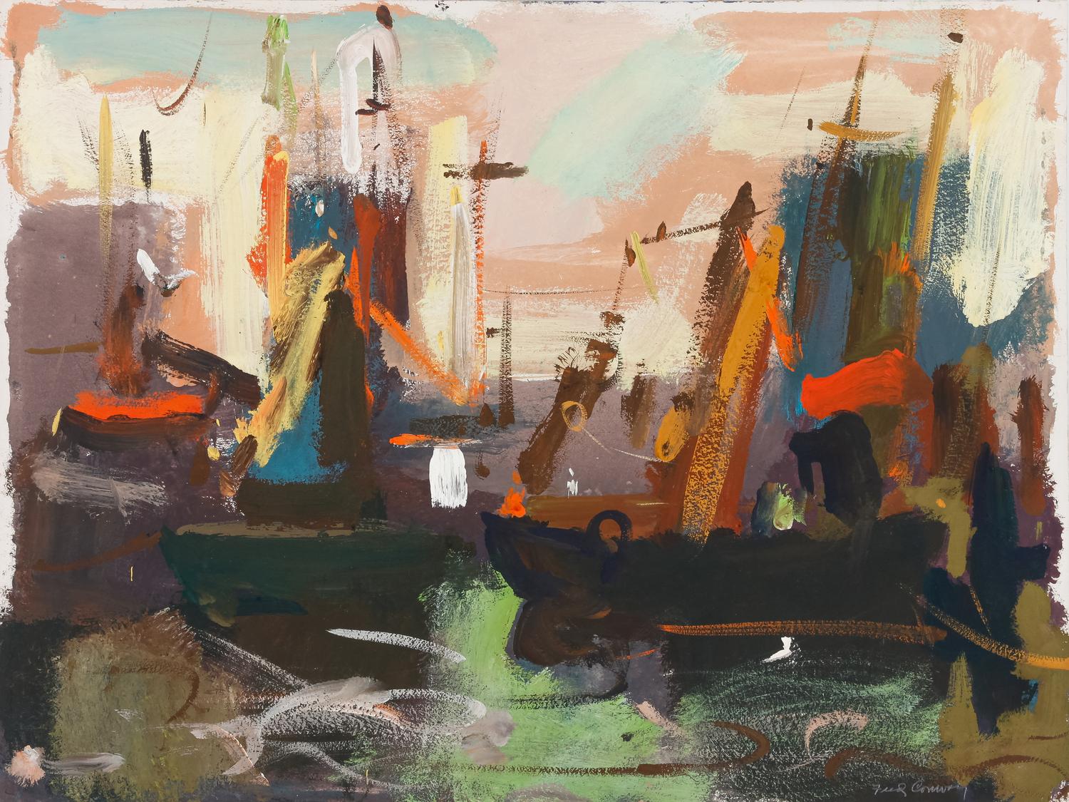 Three Works: Harbor Scenes