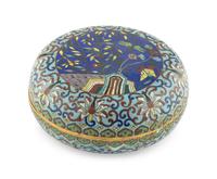 A Chinese Cloisonne Enamel Circular Covered Box