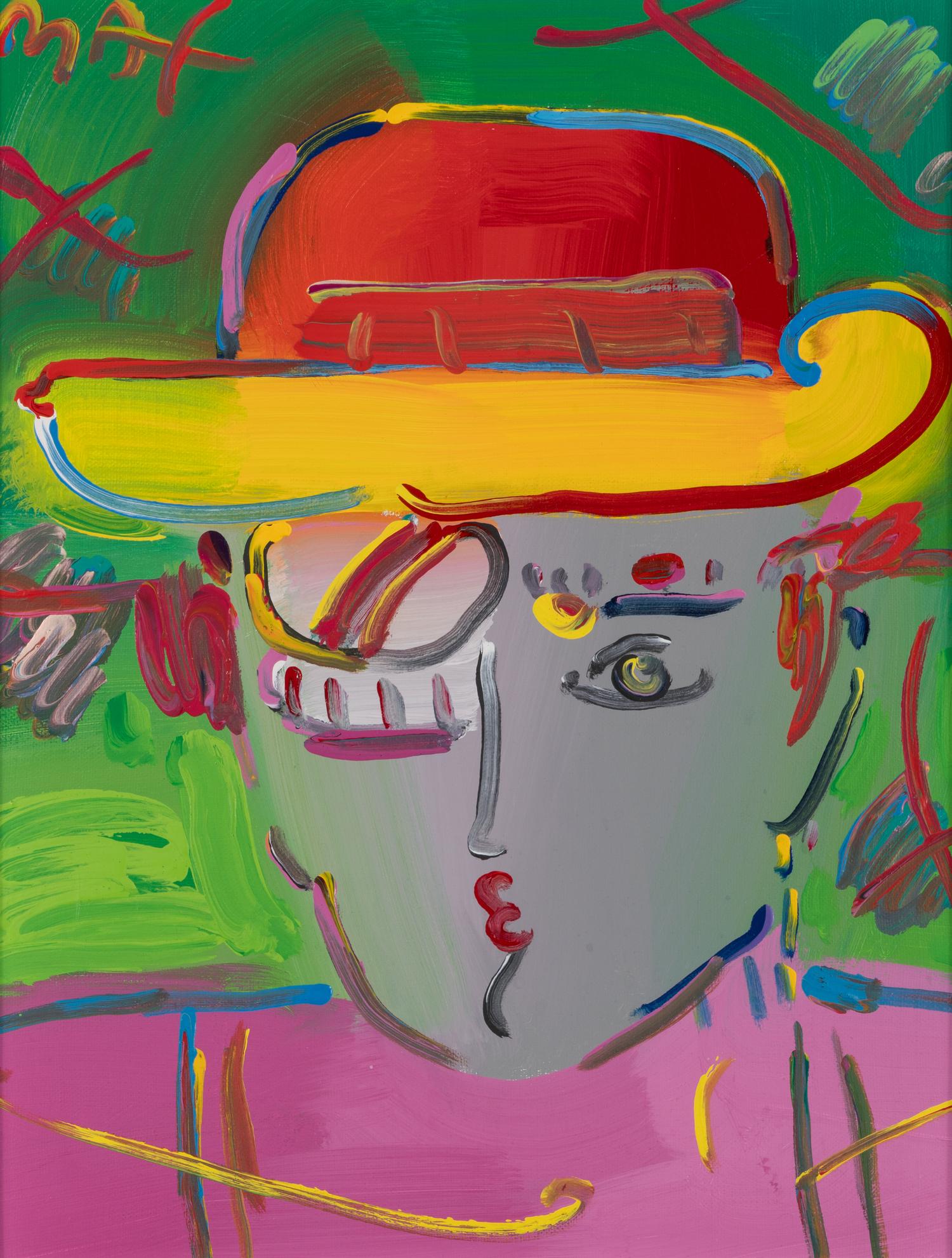 Zero Series, Version II, #4, 1990 and Man with Umbrella, 1988 (two works)