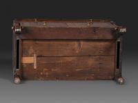 A Late Federal String Inlaid Walnut Slant-Front Secretary Desk