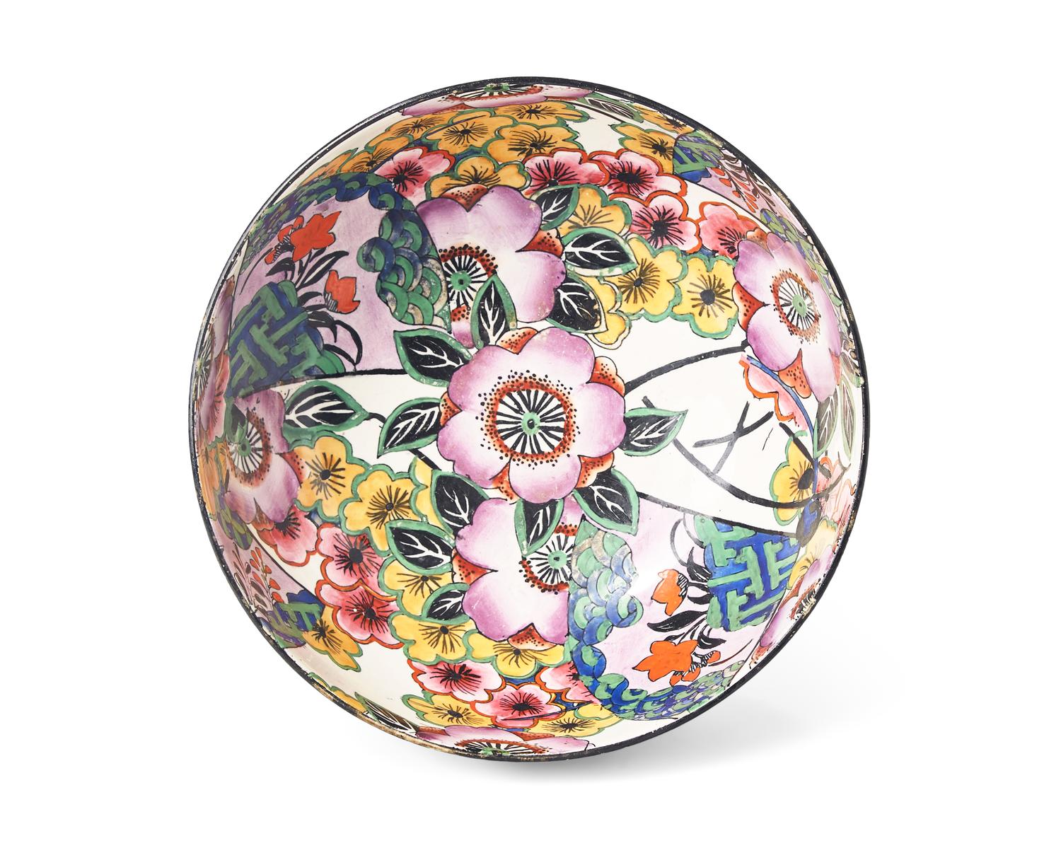 A Wedgwood Polychrome Enameled Ceramic Bowl