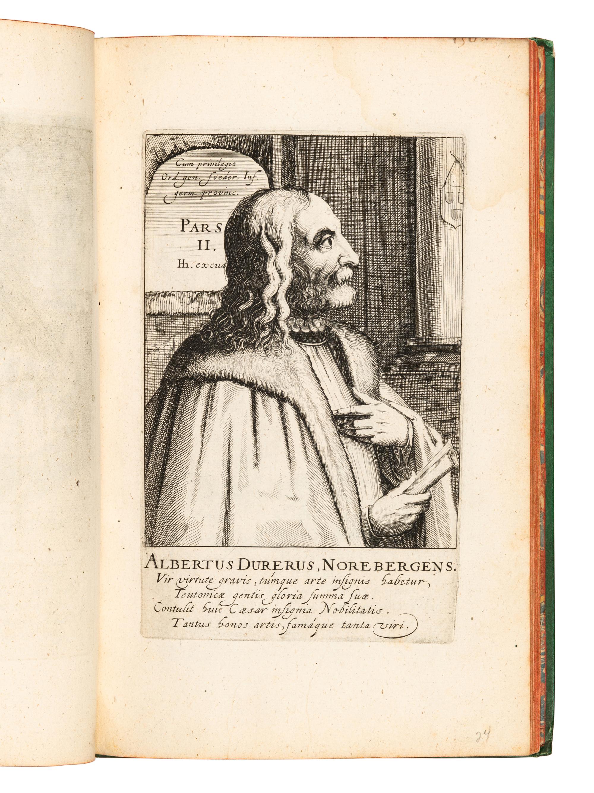 [PORTRAITS]. T heatrum honoris in quo nostri Apelles, saeculi seu Pictorum, qui patrum nostrorum memoria vixerunt celebriorum praecipue quos Belgium tulit, verae et ad vivum expressae imagines in aes incisa exhibentur . Amsterdam: Joannes Janssonius, 1618.