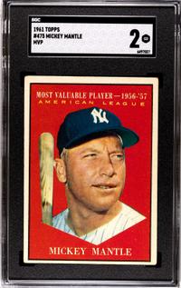 A Complete Set of 1961 Topps Baseball Cards Including SGC Graded Key Cards (589/589),