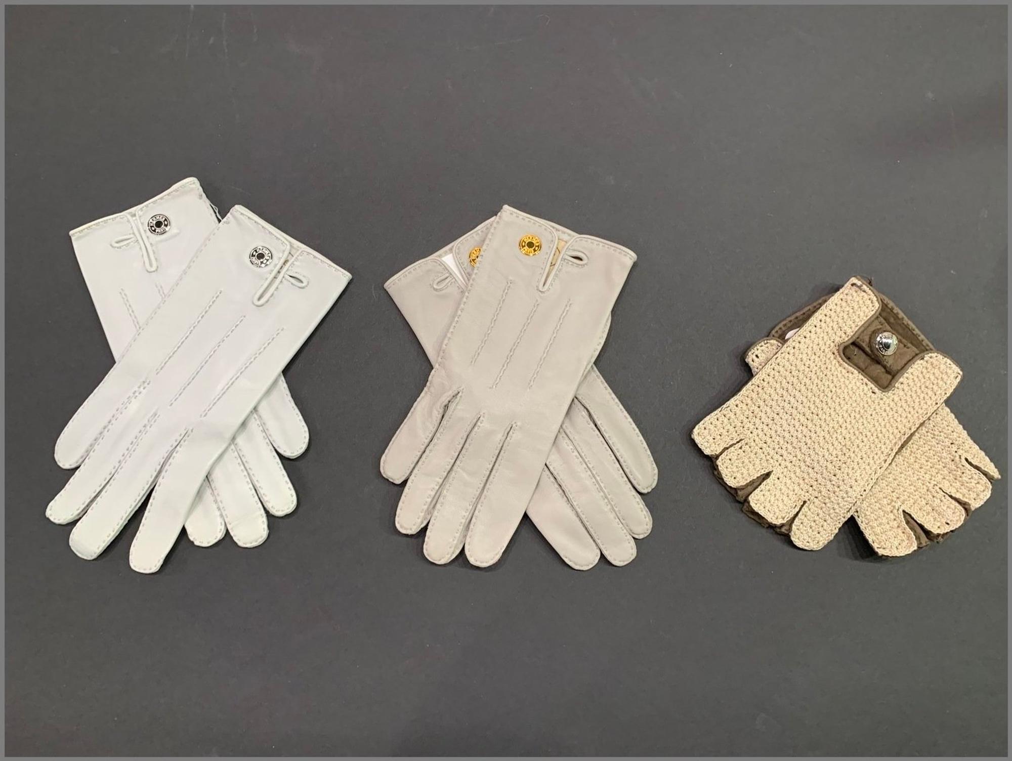 Three Pairs of Hermès Gloves