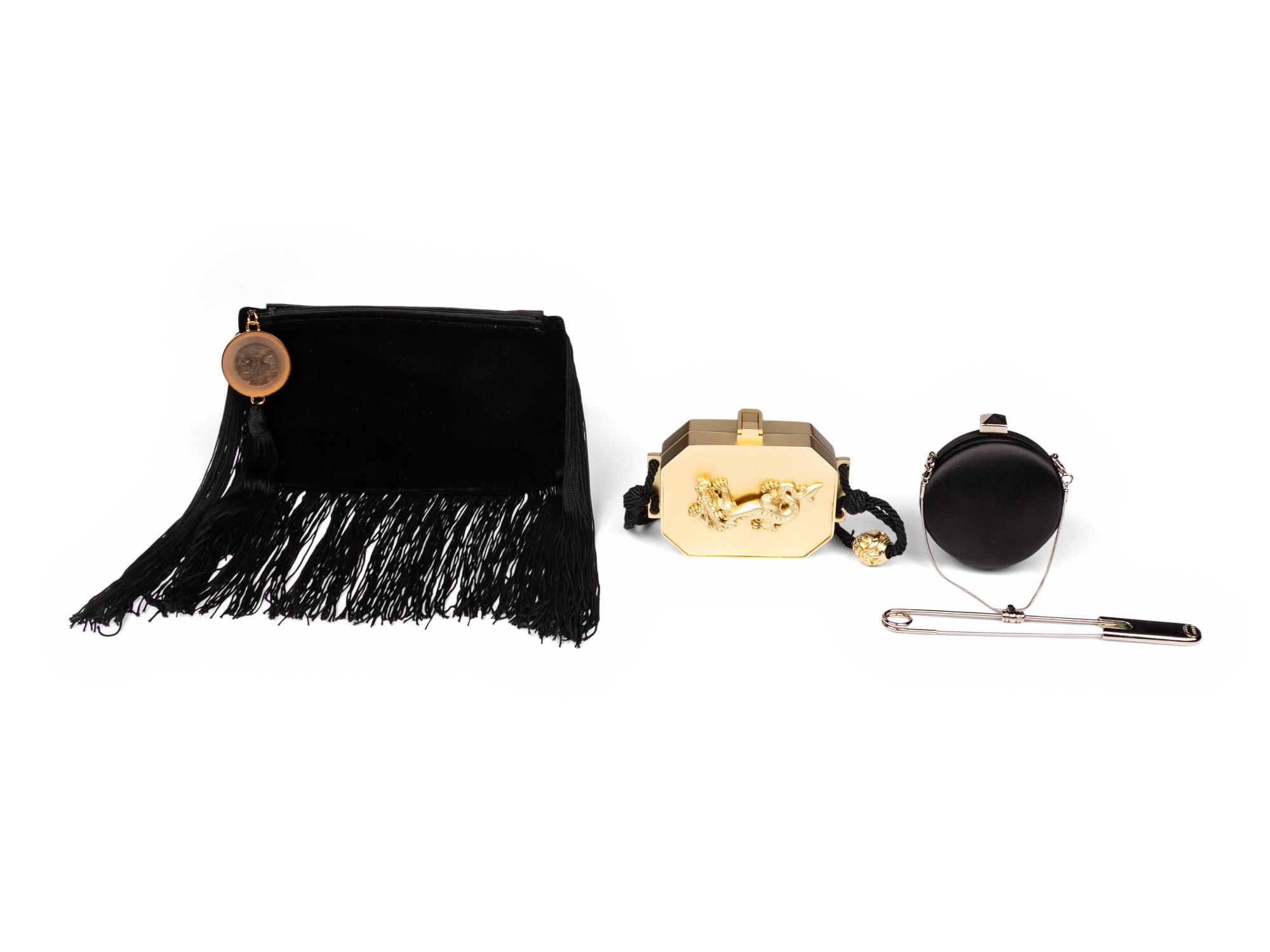 Three Designer Evening Bags, Kieselstein - Cord, Ferré and Fendi