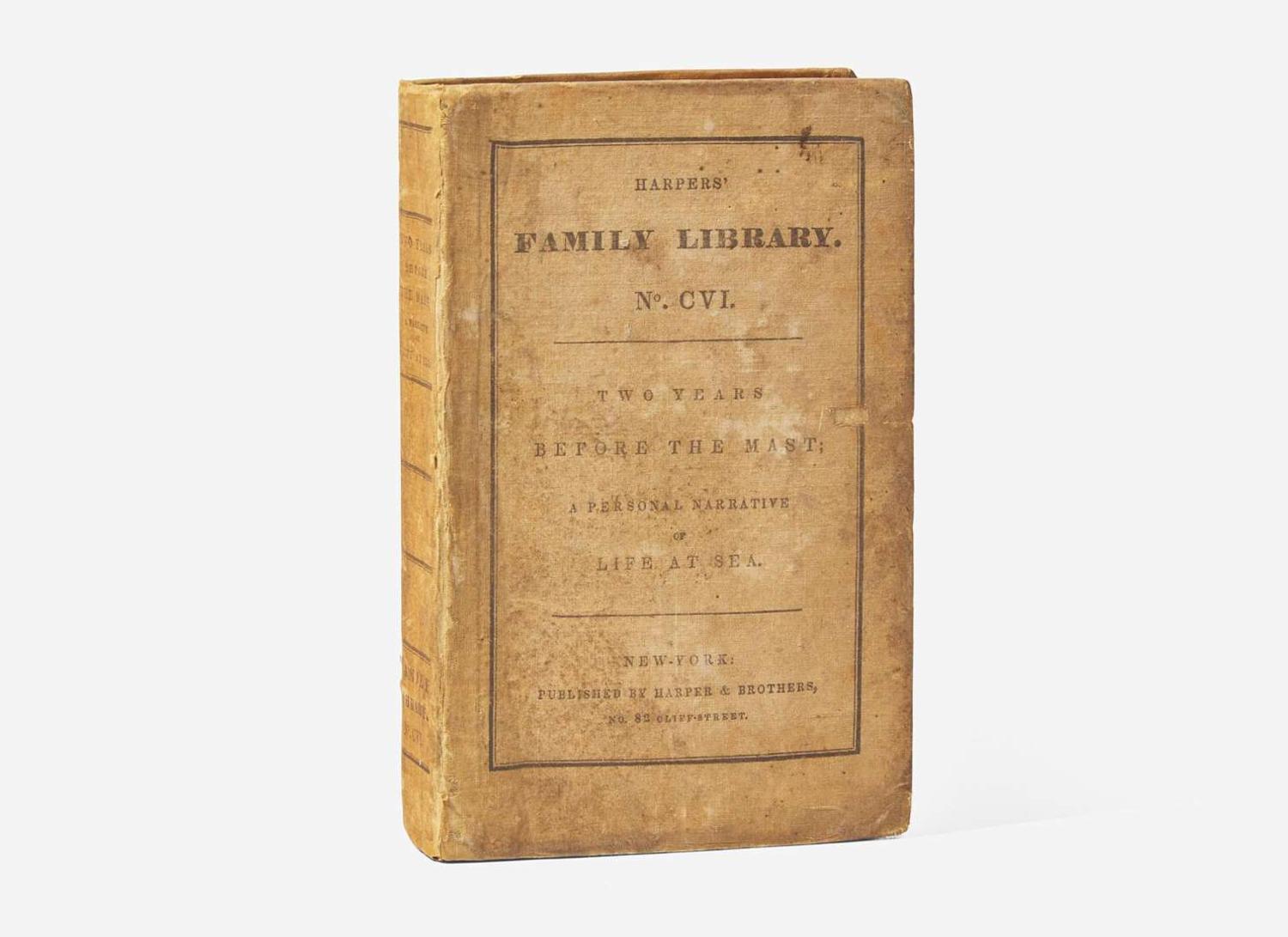 [Literature] (Dana, Richard Henry, Jr.): Two Years Before the Mast. A Personal Narrative of Life at Sea