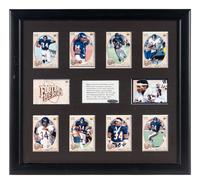 A 1992 Upper Deck Walter Payton Football Heroes Signed Autograph Display,