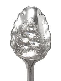 A Pair of George III Silver Berry Spoons