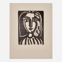 Pablo Picasso (Spanish, 1881-1973) Jeune Femme (from Lithographie pour le Centenaire de l'Imprimerie Mourlot)