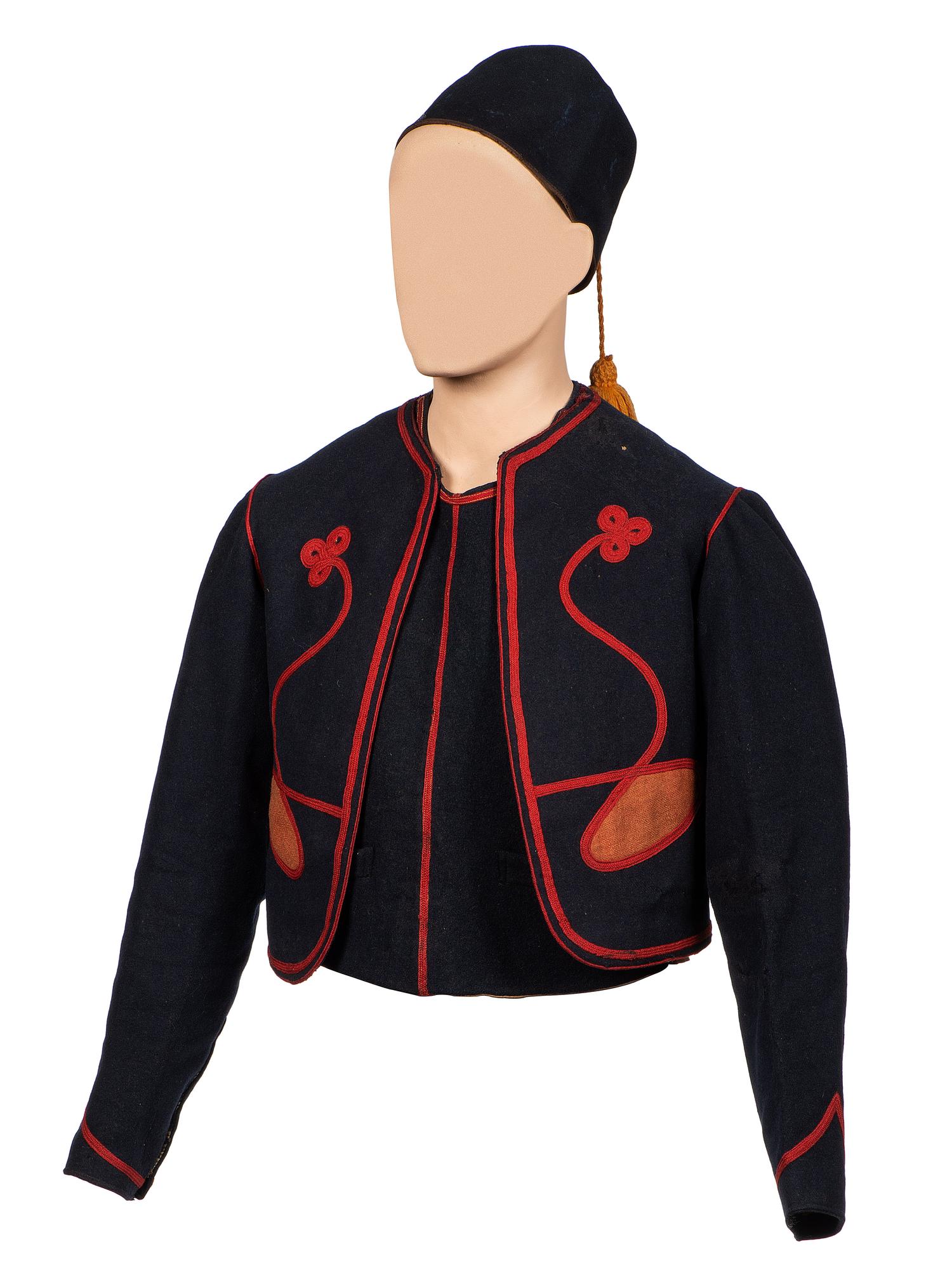 [CIVIL WAR]. Uniform of the "Cladek Zouaves," identified to Private Alfred T. Brophy, Co. K, 35th New Jersey Infantry.