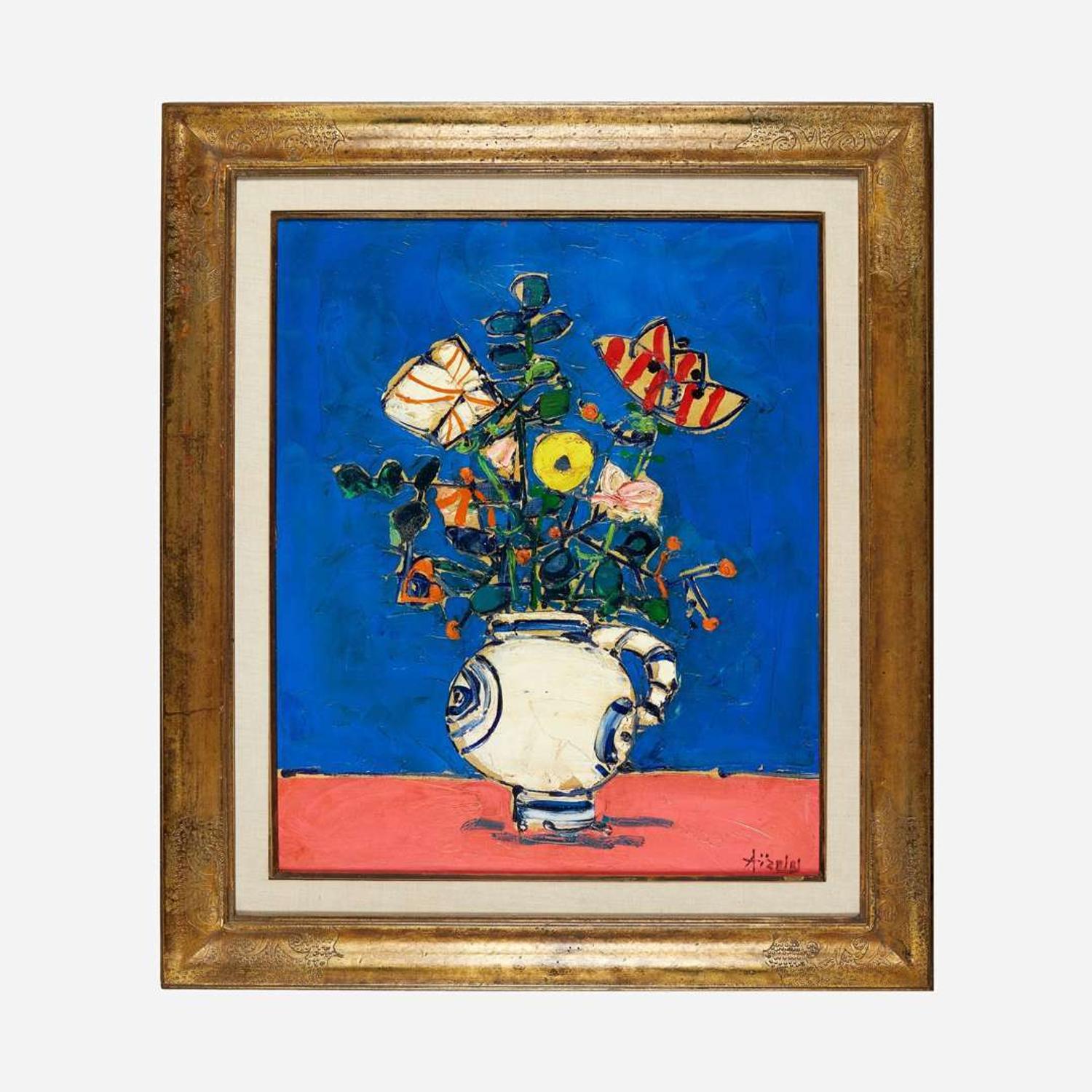 Paul Aïzpiri (French, 1919-2016) Floral Still Life
