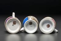 Three Grocer's Porcelain Occupation Shaving Mugs