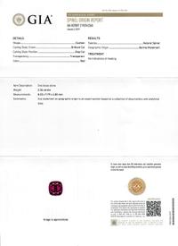 SPINEL AND DIAMOND RING