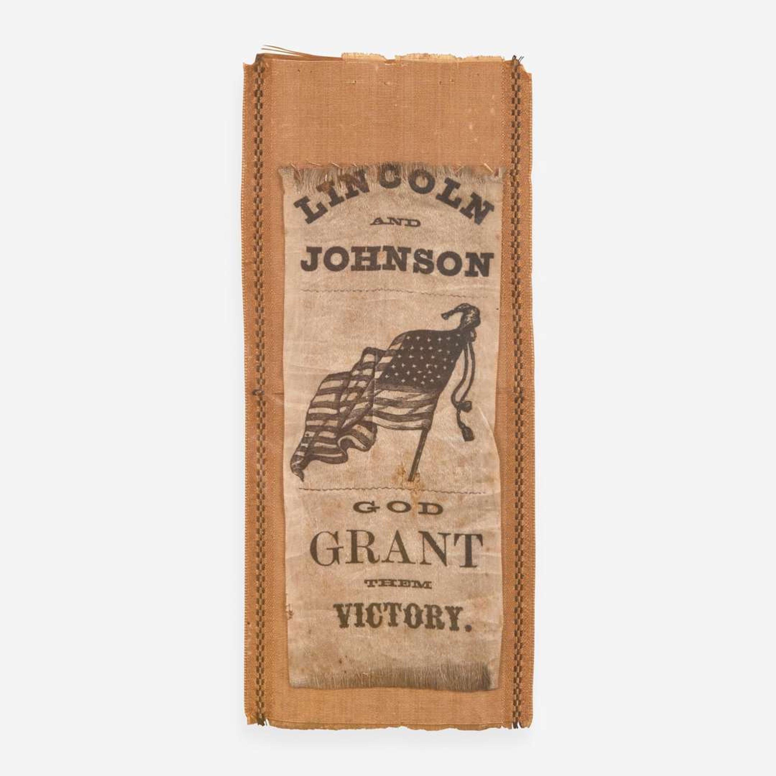 [Presidential] [Lincoln, Abraham] 1864 Presidential Campaign Ribbon