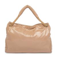 Chanel, Beige Patent Leather Rodeo Drive Tote