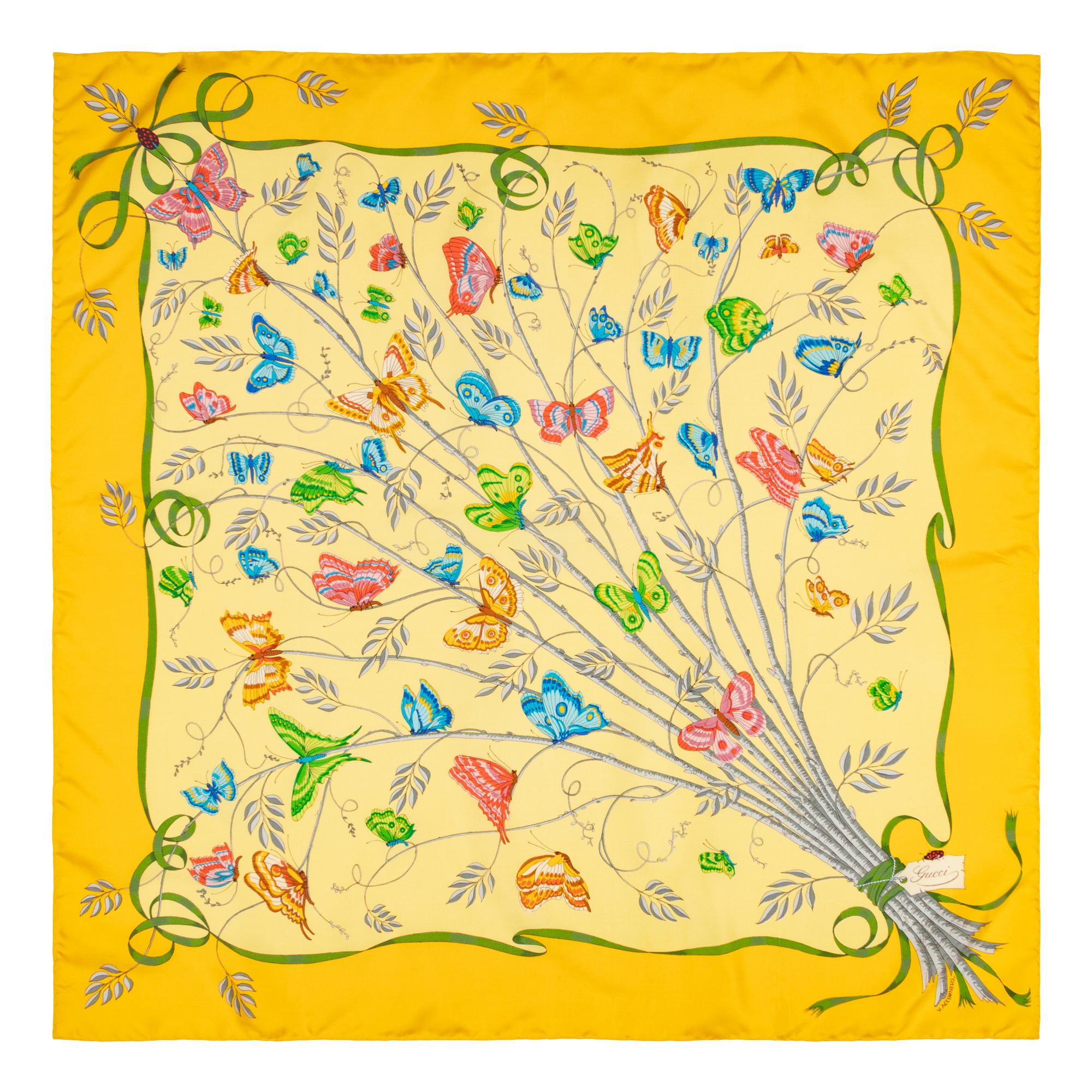 Six Designer Silk Scarves