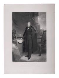 [POLITICS IN AMERICA -- WHIG PARTY]. A group of 3 engravings of William Henry Harrison, John Tyler, and Henry Clay.