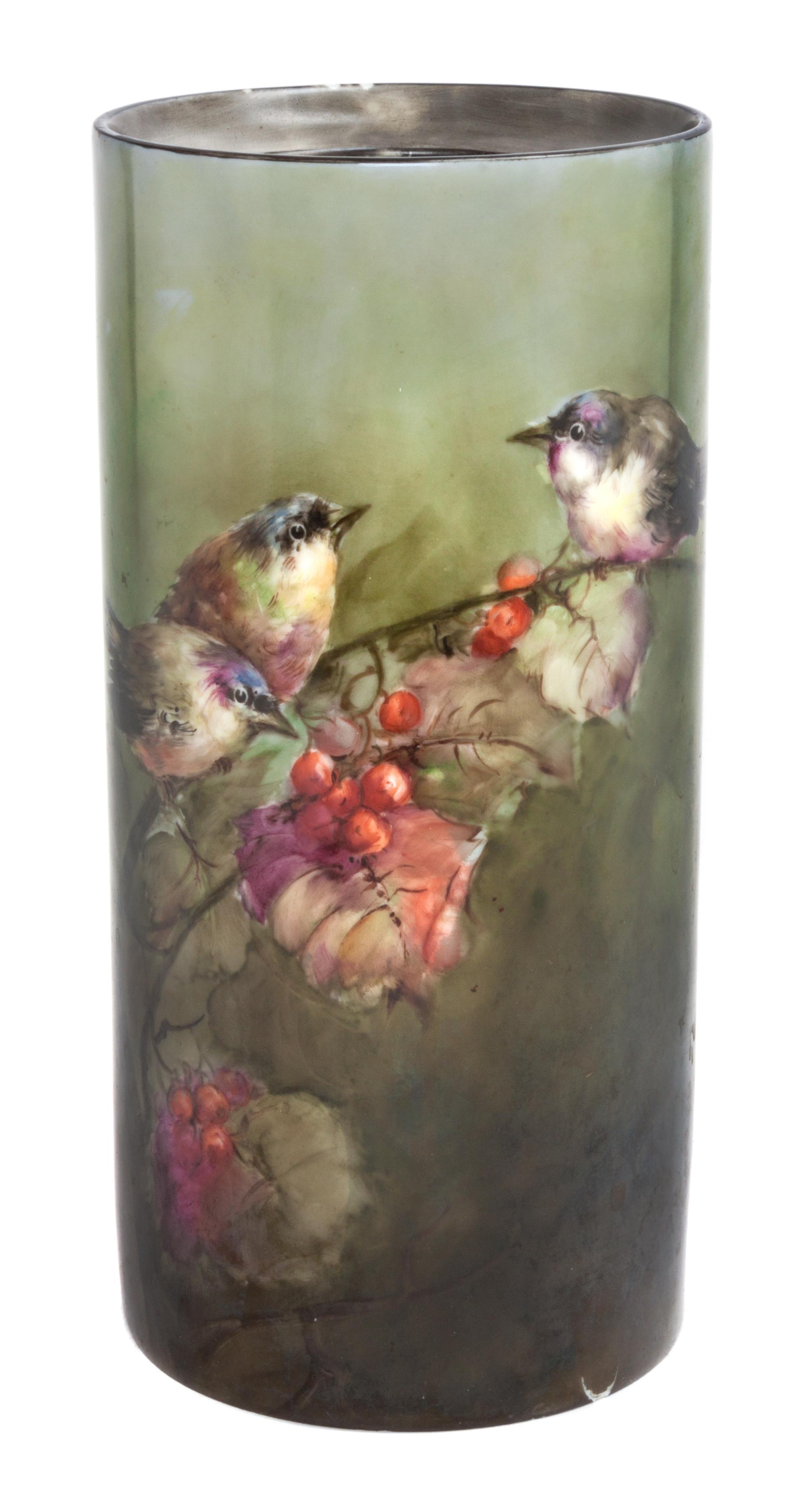 A Rosenthal Porcelain Vase Height 9 1/2 inches.