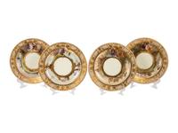 Eight Dresden Ambrosius Lamm Porcelain Opera Cabinet Plates
