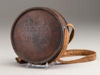 [CIVIL WAR]. Confederate canteen identified to S. D. Smith, Co. A, 7th Mississippi Infantry Battalion.
